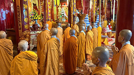 Kon Tum: Lễ Tác pháp An cư Kiết hạ PL.2569 tại chùa Huệ Chiếu.