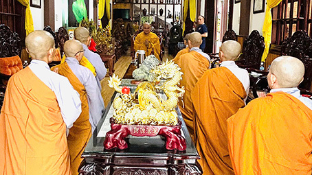 Kon Tum: Trường hạ chùa Pháp Hoa ngày Bố tát đầu tiên mùa An cư Kiết hạ PL. 2569.
