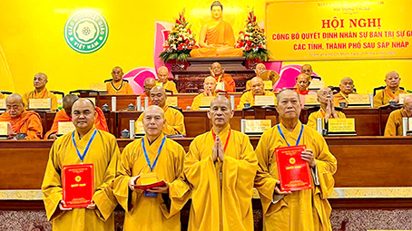 Hội đồng Trị sự Giáo hội Phật giáo Việt Nam tổ chức Hội nghị công bố nhân sự Ban Trị sự Giáo hội Phật giáo Việt Nam các tỉnh.